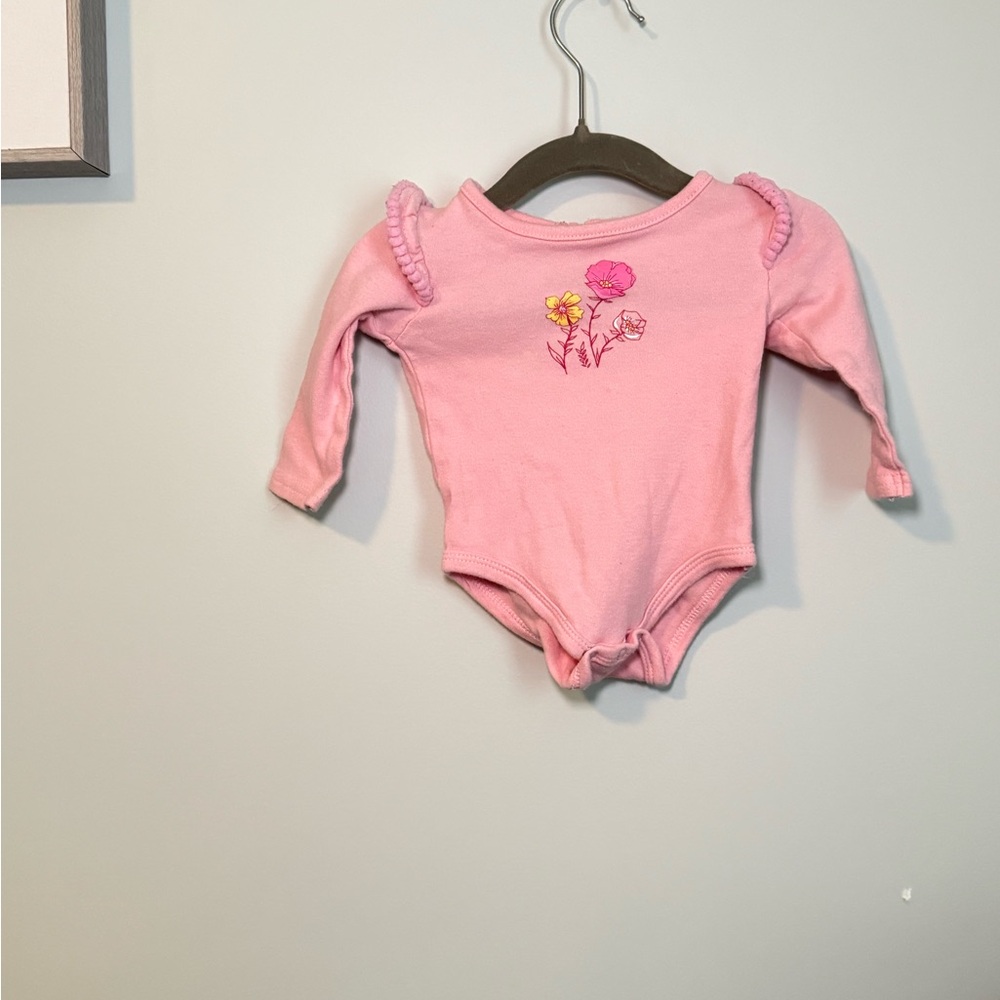 Pink Floral Kids Onesie